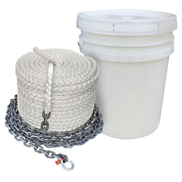 Seachoice 300 ft. 8 Plait Nylon Anchor Rode Rope 44567 - The Home Depot