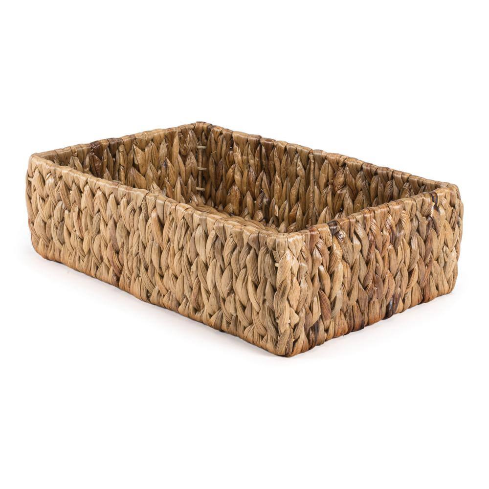 Natural Hand-Woven Hyacinth Nesting Storage Baskets, Set of 3
