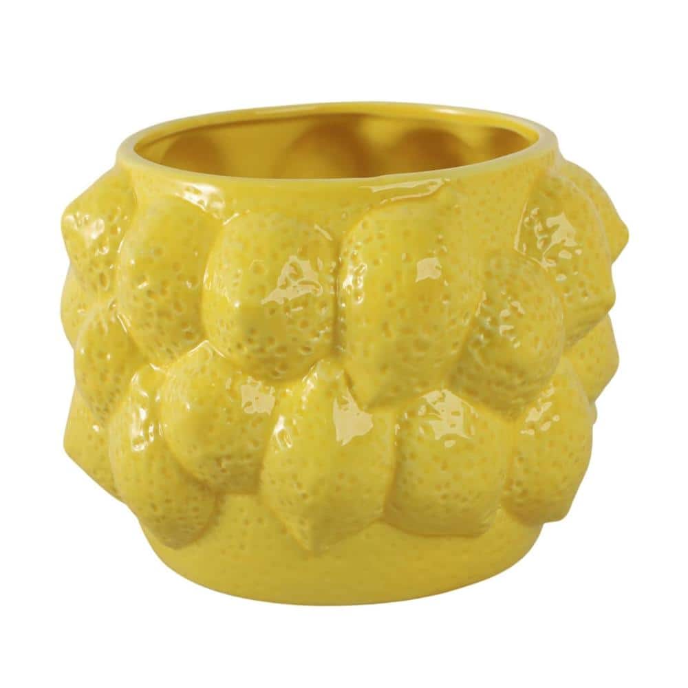 "Yellow Modern 6"" Plant Pot, Indoor Outdoor Decor Planter for Succulents, Ferns & Herbs" price history on PriceWatchPro