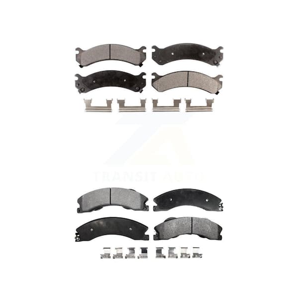 TEC Front Rear Ceramic Brake Pads Kit For Chevrolet Express 3500 GMC Savana 4500 KTC-100387