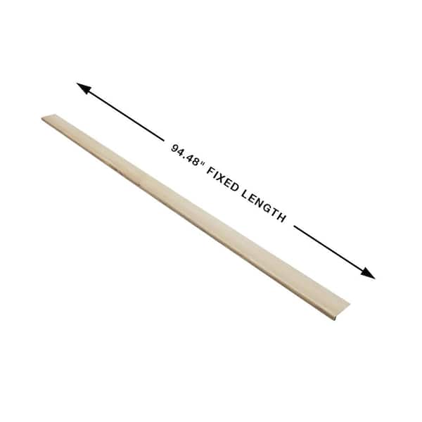 Hickory Angel Island 20 MIL 0.944 in. T x 4.527 in. W x 94.48 in. L Vinyl Flush Stair Nose Molding