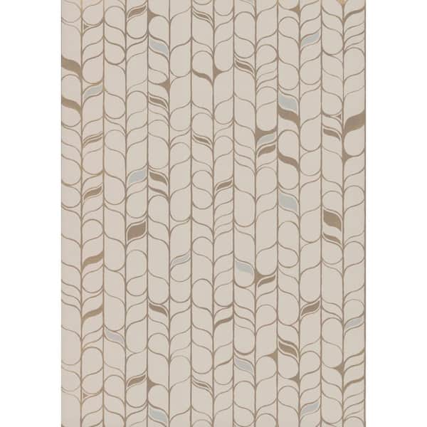 Candice Olson Perfect Petals Beige And Gold Wallpaper