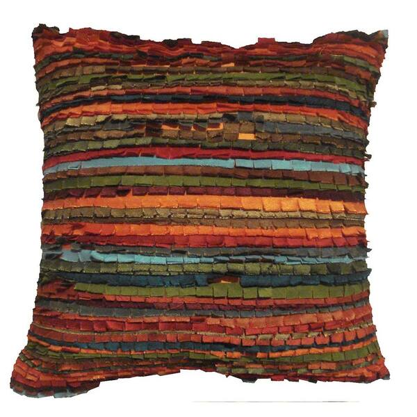 LR Home Contemporary Lali Primitive 18 in. x 18 in. Square Decorative Accent Pillow (2-Pack)