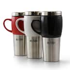 Mr. Coffee Traverse 16 oz. Red, Blue and Green Stainless Steel and Ceramic Travel  Mug and Lid (Set of 3) 985112216M - The Home Depot