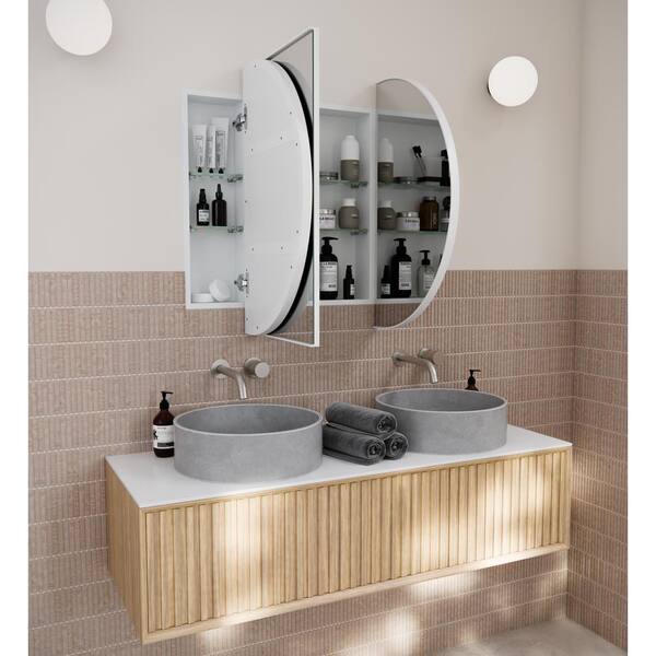 Halifax North America Small Bathroom Vanity Freestanding 42.75 High Bathroom Cabinet Medicine Cabinet Modern Bathroom Storage | Mathis Home