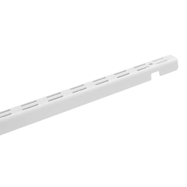 Everbilt 30 in. White Regula Duty Vertical Rail - Shelf Tracks