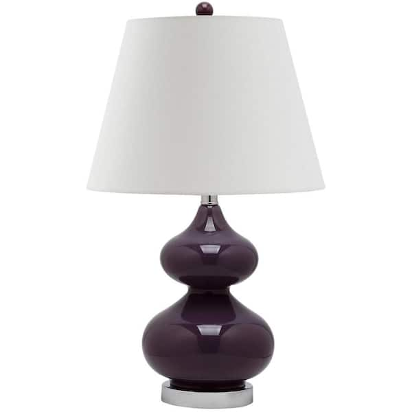 dark purple table lamp