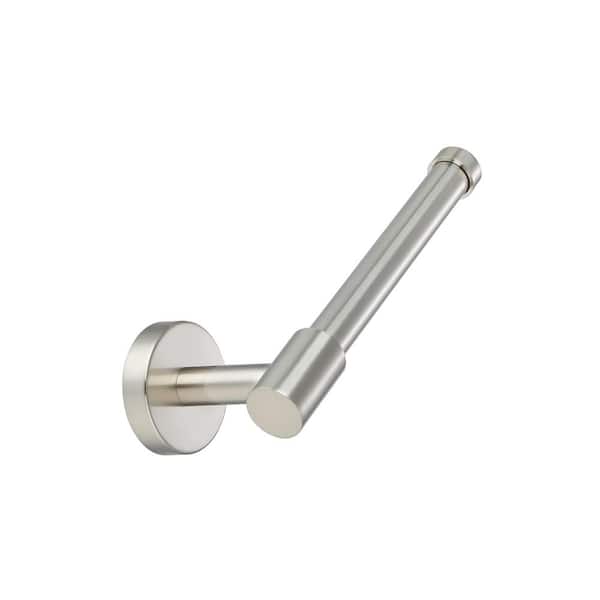 Utopia 7.29 in. Wall Mounted Toilet Paper Holder Satin Nickel