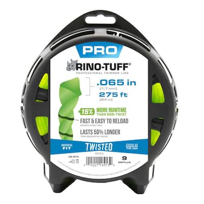 Rino-Tuff Universal Fit .065 in. x 275 ft. Pro Twisted Replacement Line for Corded and Cordless String Grass Trimmer/Lawn Edger 16913