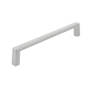 Eglinton Collection 6 in. (152 mm) Brushed Nickel Modern Rectangular Cabinet Bar Pull