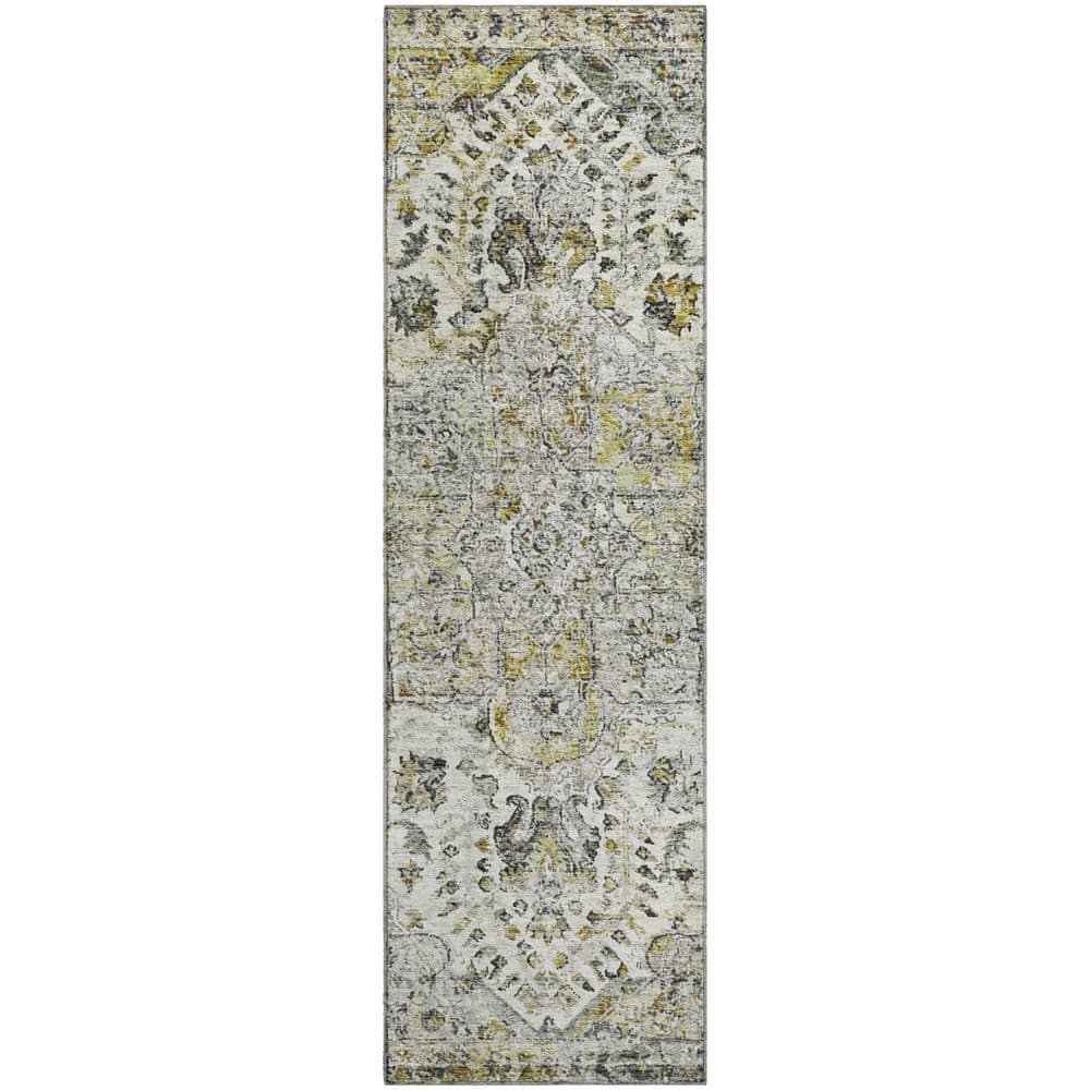 Mayfield Premium Machine Washable Abstract AMF2138 Beige 2 ft. x 7 ft. Runner Rug price history on PriceWatchPro