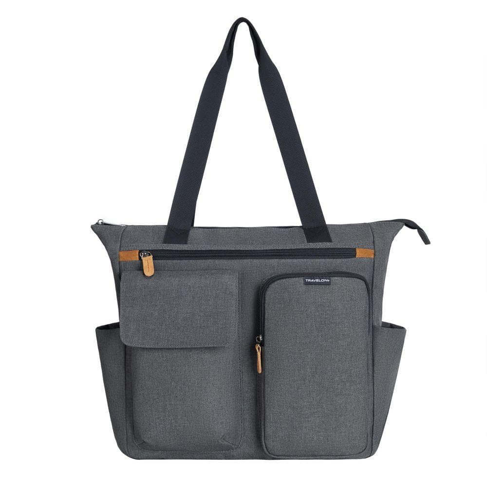Travelon Transit Slate Oversized Tote Bag 43680-550 - The Home Depot