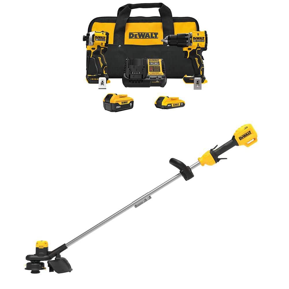 DEWALT ATOMIC 20V Lithium-Ion Cordless 2-Tool Combo Kit and 13 in