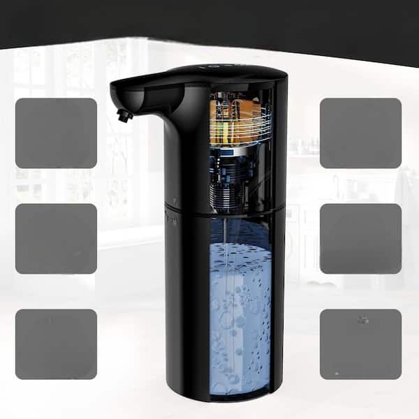 White Automatic Soap Dispenser Touchless Lotion Dispenser 8 Level Adjustable Motion Sensor 450mL for Kitchen Bathroom