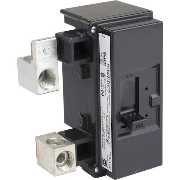 Square D QO 100 Amp 10kA 2-Pole Bolt-On QOM2 Frame Size Main Circuit Breaker