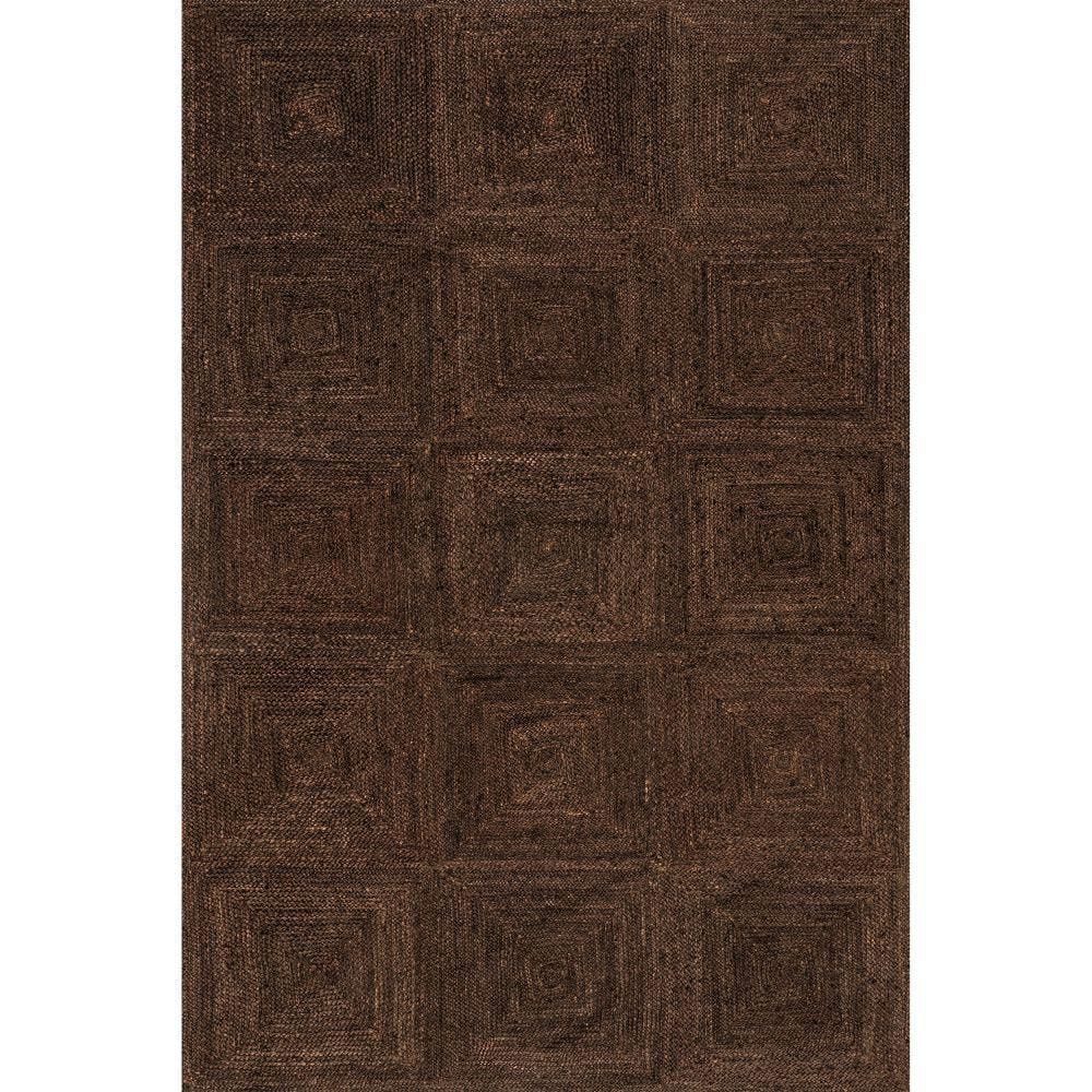 Juniper Tiled Jute Dark Brown 6 ft. x 9 ft. Indoor/Outdoor Patio Rug price history on PriceWatchPro