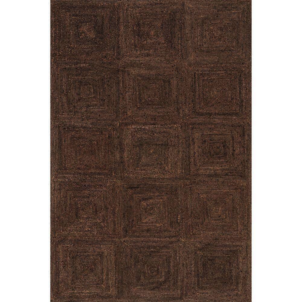 Juniper Tiled Jute Dark Brown 9 ft. x 12 ft. Indoor/Outdoor Patio Rug price history on PriceWatchPro