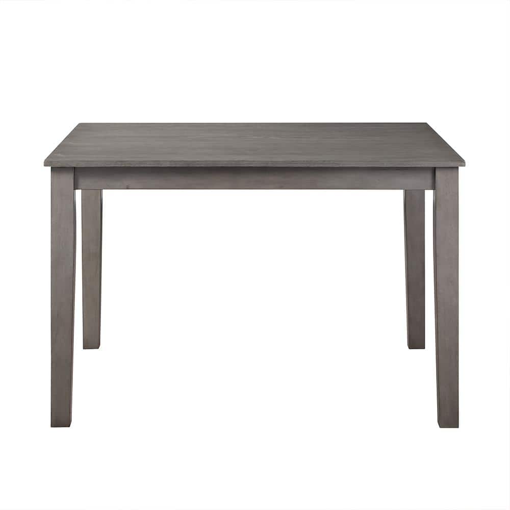Lovell Gray Oak Veneer 5-Piece Dining Set with Padded Chairs