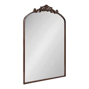 Arendahl 24.00 in. W x 36.00 in. H Arch Metal Bronze Framed Traditional Wall Mirror