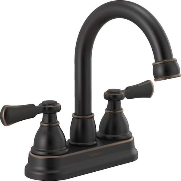 Elmhurst 4 in. Centerset 2-Handle Bathroom Faucet in Oil Rubbed Bronze