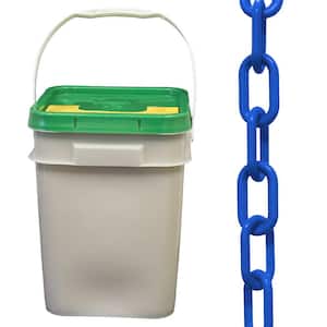 2 in. (#8, 51 mm) x 160 ft. Pail Blue Plastic Chain