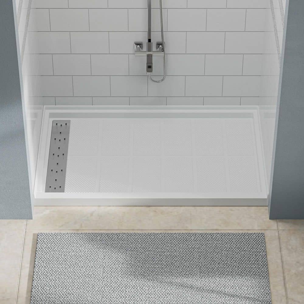 32 in. L x 60 in. W Alcove Shower Pan Base with Left Hand Drain price history on PriceWatchPro