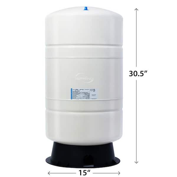 Hommix 3.2 Gallon Reverse Osmosis Metal Water Storage Tank - NSF/WRAS/CE Certified