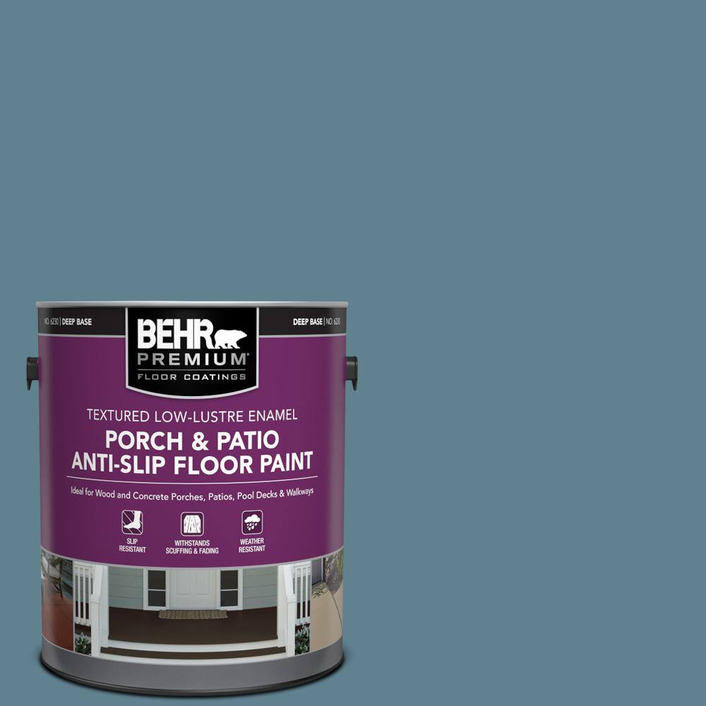1 gal. #S470-5 Blueprint Textured Low-Lustre Enamel Interior/Exterior Porch and Patio Anti-Slip Floor Paint price history on PriceWatchPro