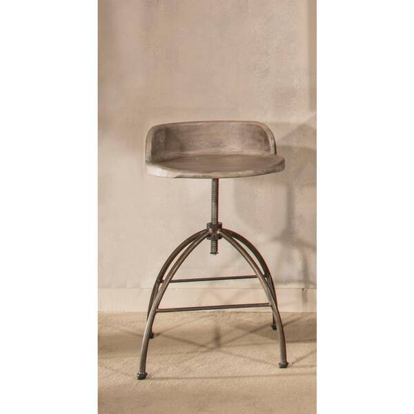 Hillsdale Furniture Bridgewater Adjustable Height Black Bar Stool