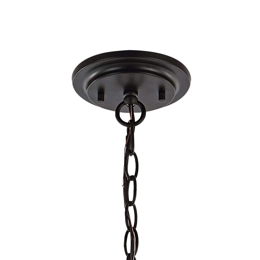 Harper 12" Black Industrial Farmhouse Iron LED Pendant