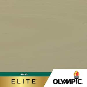 Olympic Elite 1 gal. White Sands SC-1086 Solid Advanced Exterior Stain ...