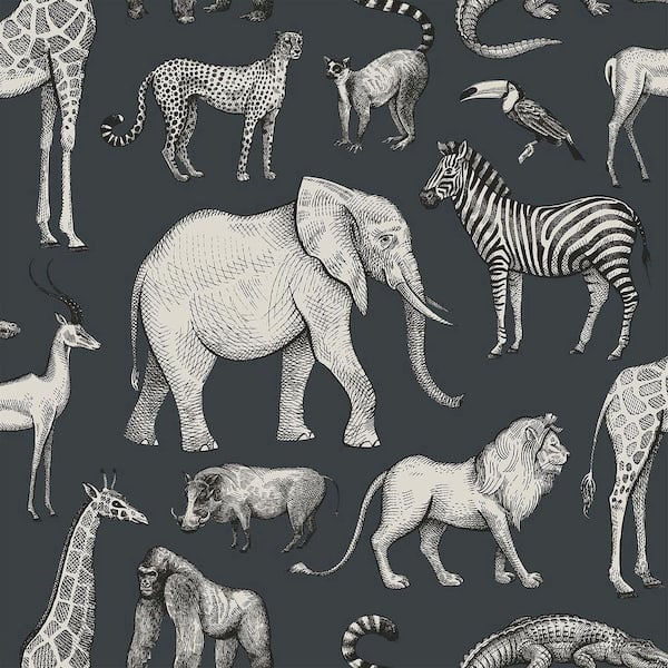 Chesapeake Pink Kiki Monkeys Matte Non-Pasted Wallpaper Sample