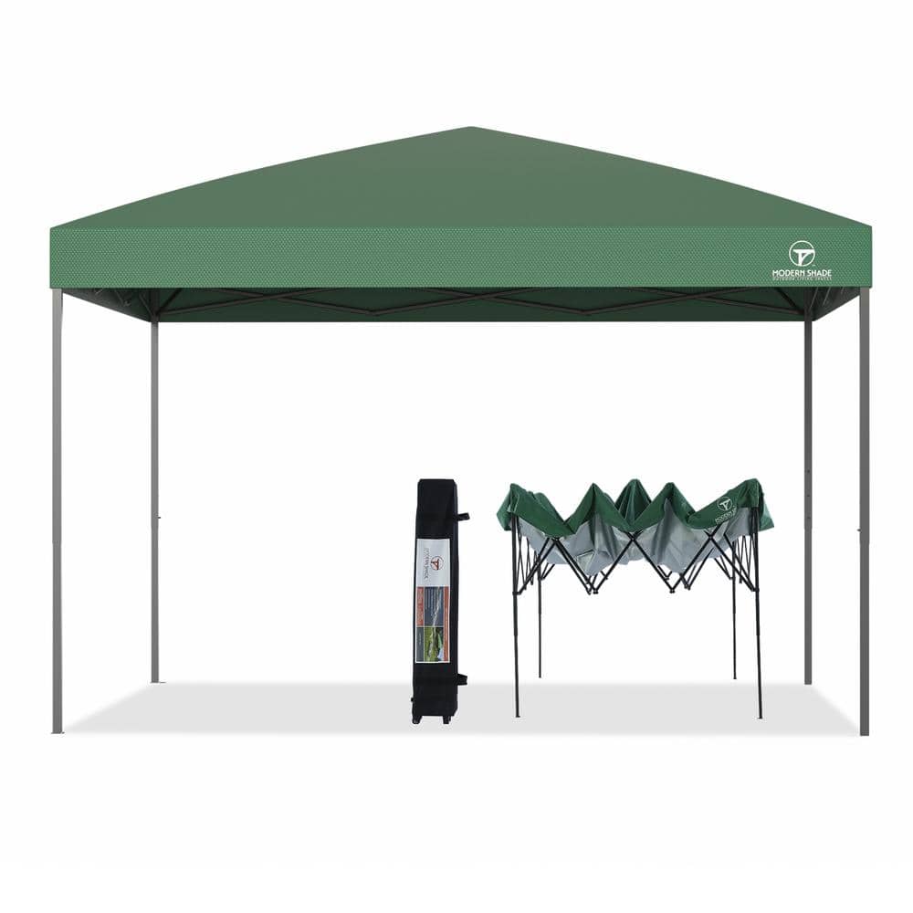Outdoor Leisure 10 ft. x 10 ft. Green Pop-Up Canopy