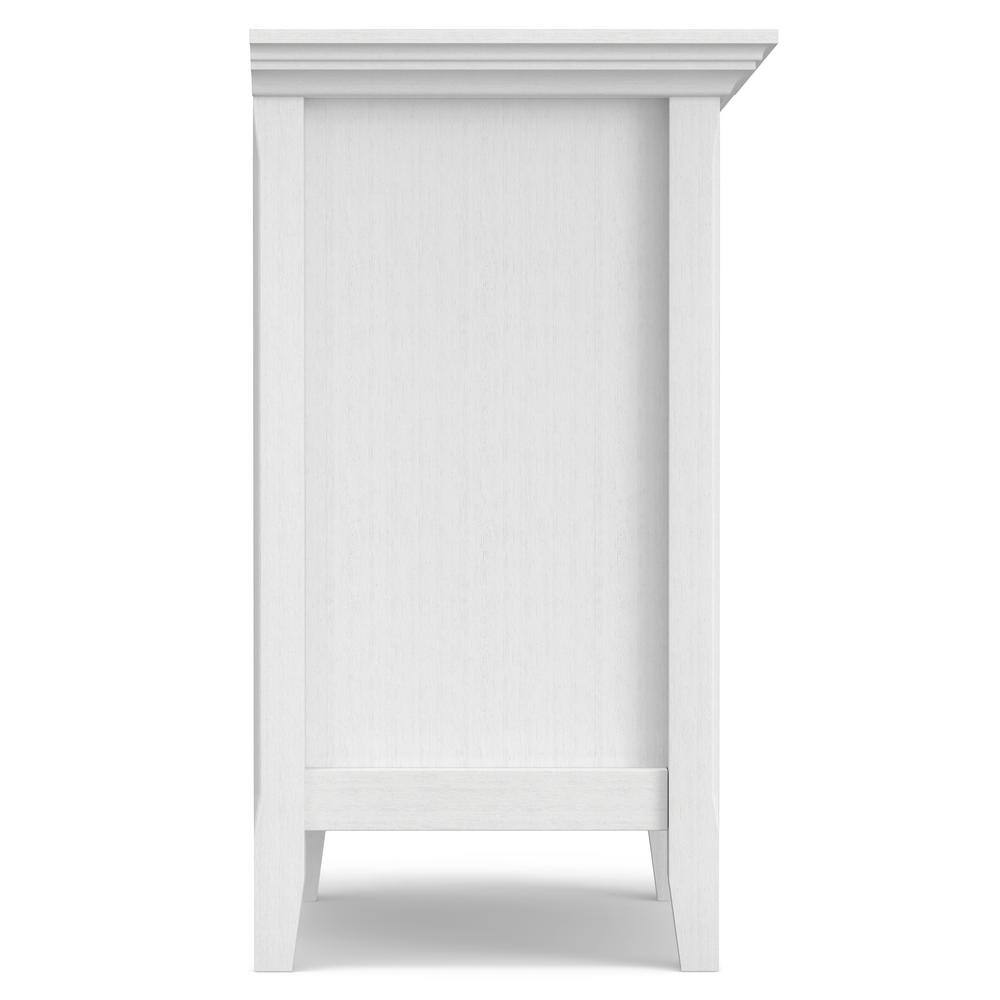 Amherst Solid Wood White 2-Drawer Bedside Table
