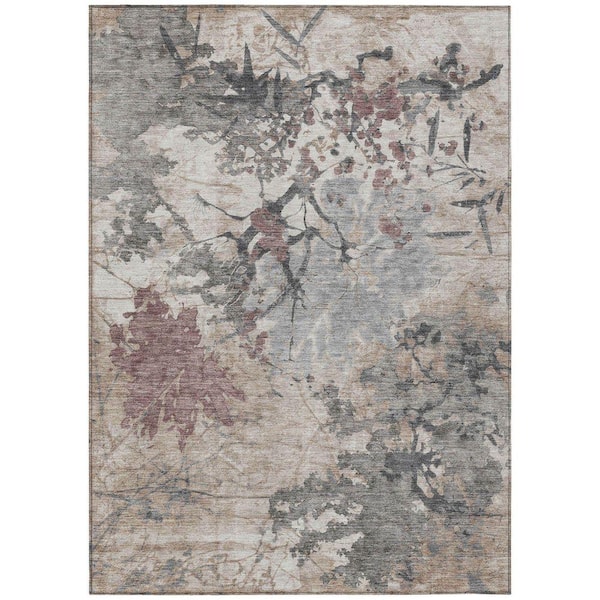 Chantille Machine Washable Indoor/Outdoor Abstract ACN2654 Taupe 10 ft. x 14 ft. Area Rug