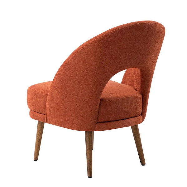 ARTFUL LIVING DESIGN Felisa Orange Side Chair with Wooden Legs