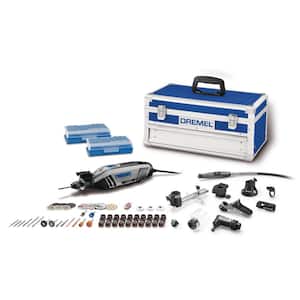 4300 Series 1.8 Amp Variable Speed Corded Rotary Tool Kit with Mounted Light, 64 Accessories, 9 Attachments and Case