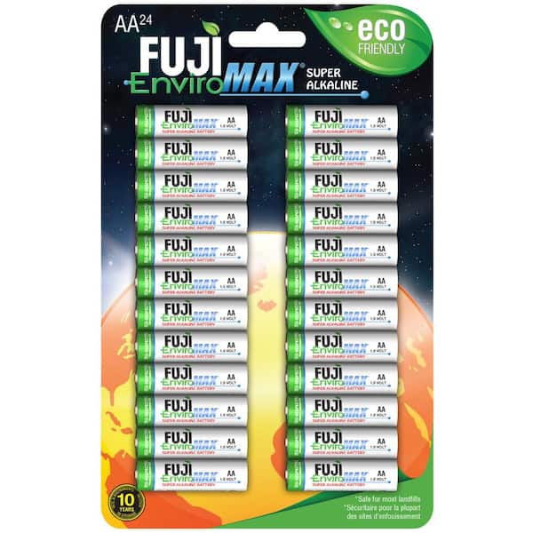 Fuji EnviroMax Super Alkaline AA Battery (24 -Pack)