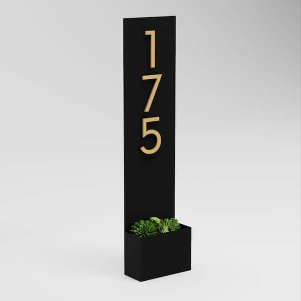 Standing Tall Rectangle Address Planter