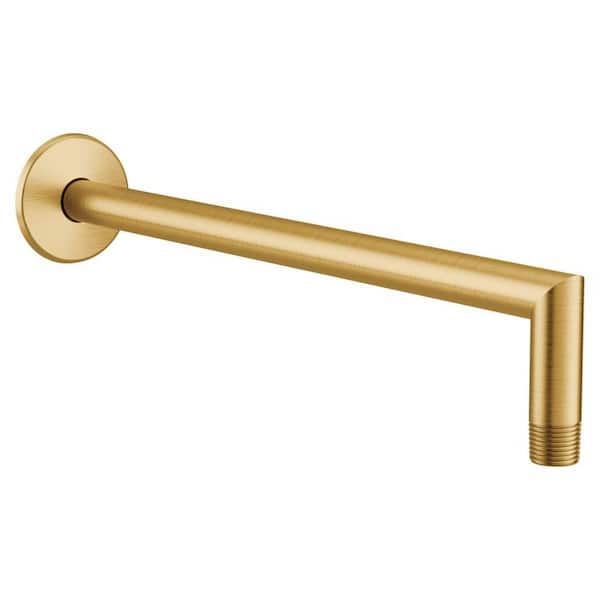 Arris 0.5 in. J-shaped Shower Arm in Brushed Gold
