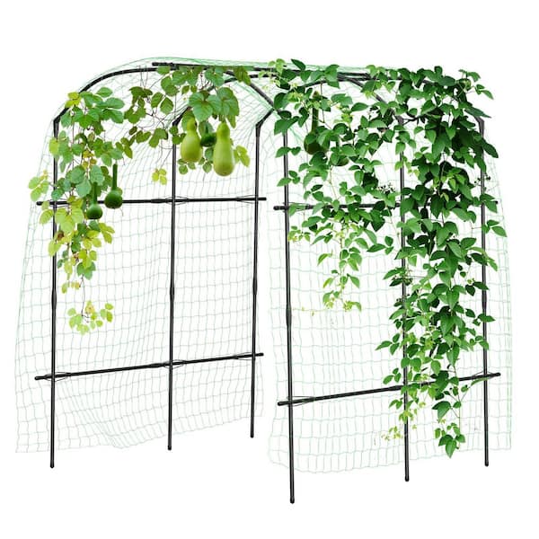 Extra Tall Garden Arch Trellis for Climbing Plants 87 in. H Metal Plant Support Trellis Archway Arbor Plant Support