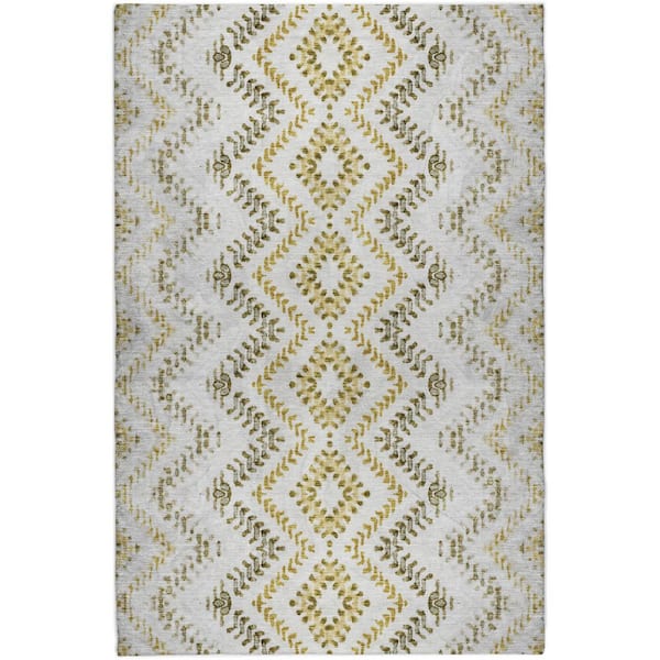 Dream Shag Premium Machine Washable Abstract ADS684 Teal 9 ft. x 12 ft. Area Rug