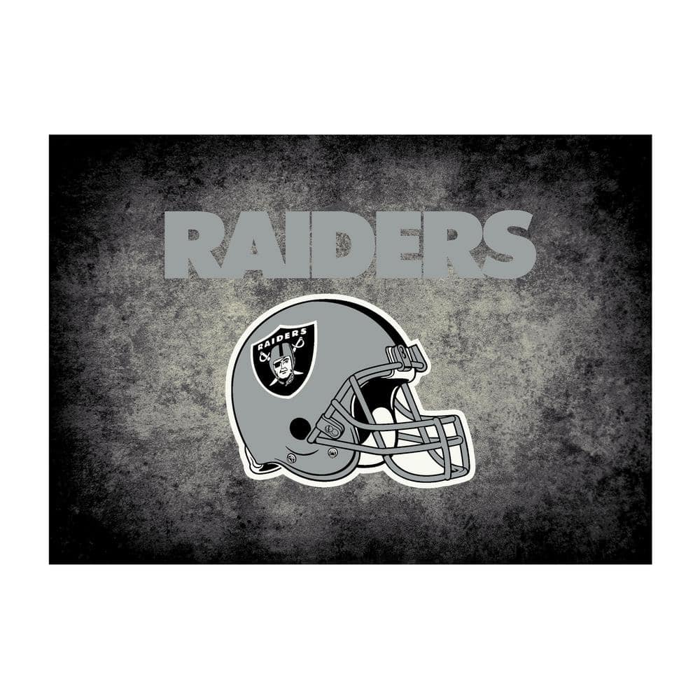 Milliken Oakland Raiders Rug Team Distressed