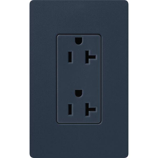 Lutron Claro 20 Amp Duplex Outlet, Deep Sea (SCR-20-DE) SCR-20-DE