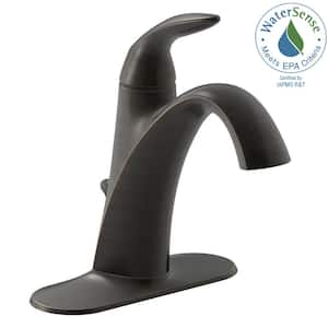 Alteo Single Hole Single Handle Mid Arc Water-Saving Bathroom Faucet in Oil Rubbed Bronze