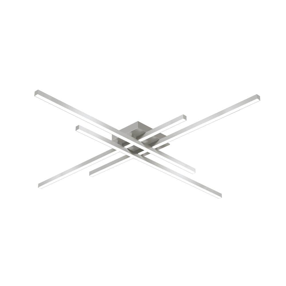 Vega 46.5'' Brushed Nickel LED Flush Mount Light