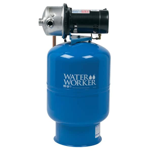 Parasit Lily Habitat Water Worker City Water Pressure Booster System with 14 Gal. Well Tank, 1/2  HP Pump and Digital Pressure Control-WWPB10 - The Home Depot