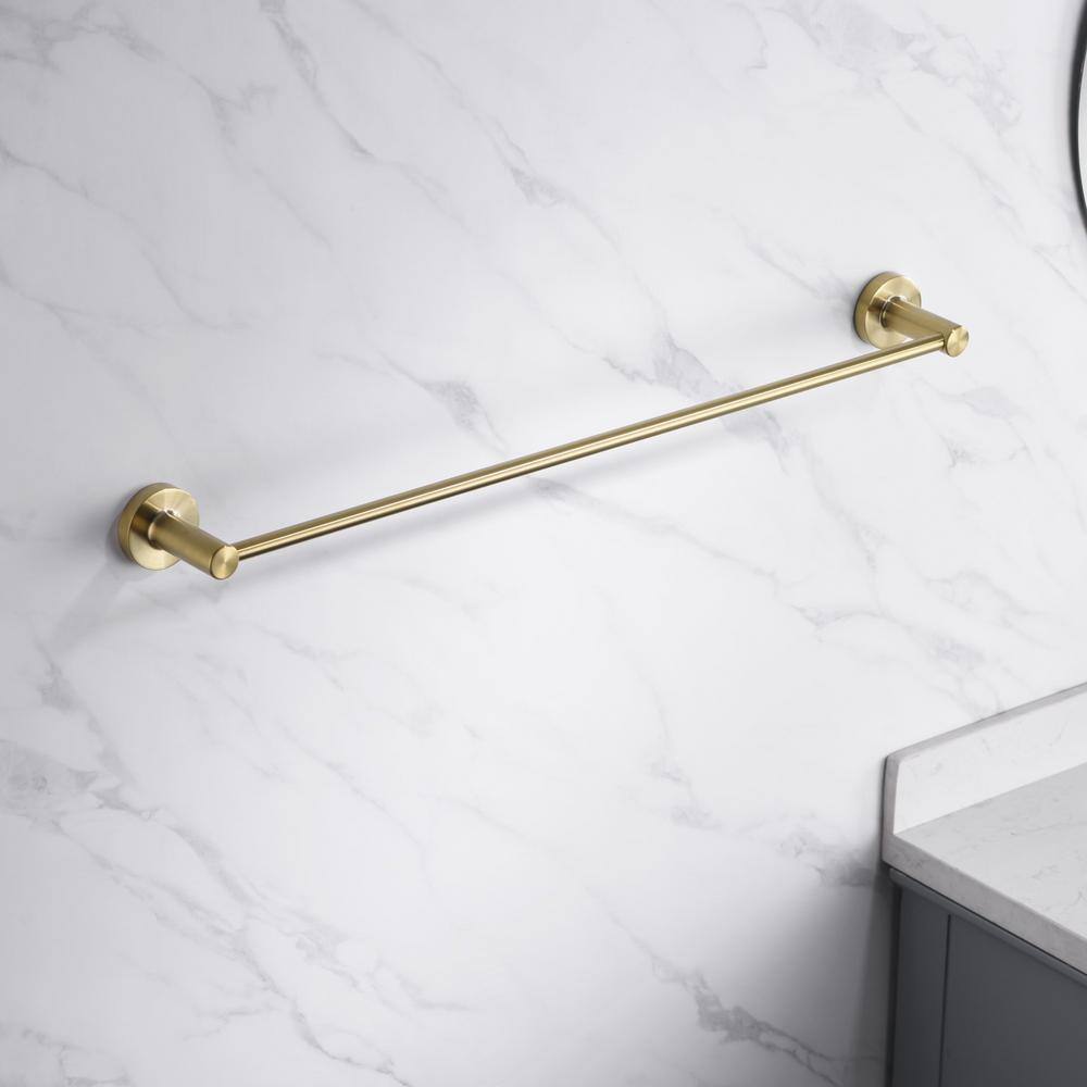 Brushed Gold 4-Piece Modern Bathroom Hardware Set