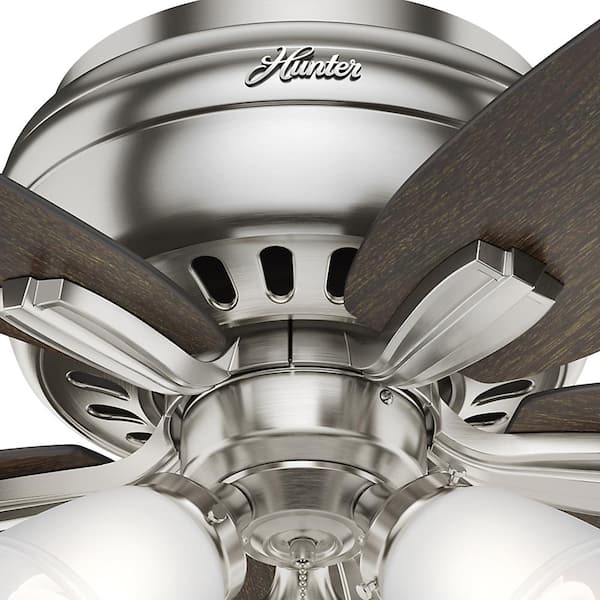 Details about   Hunter Fan 42 inch Low Profile Brushed Nickel Indoor Ceiling Fan w/LED Light Kit 