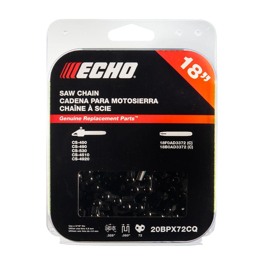 ECHO 18 in. Small Chisel Chainsaw Chain - 72 Link 20BPX72CQ